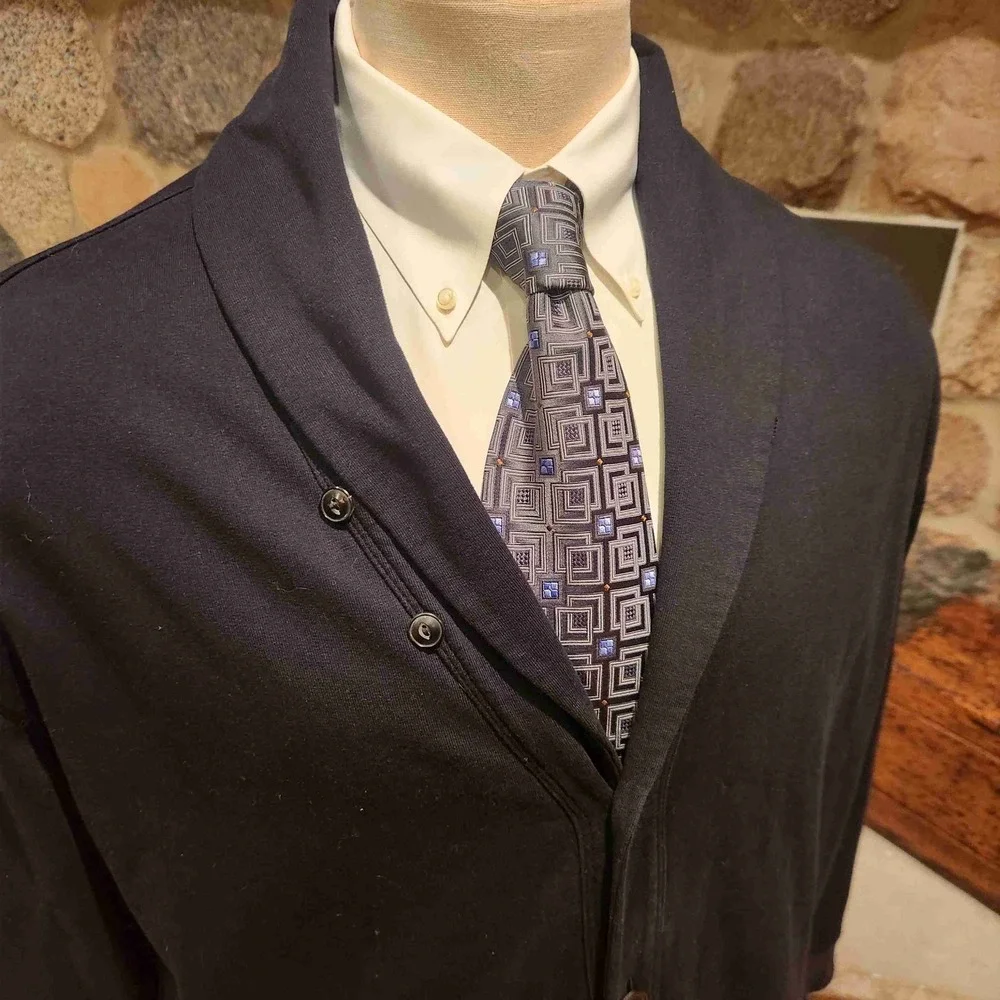 Polo Ralph Lauren Blazer Mens Shawl‎ Collar Cotton Button Up Size 2XB